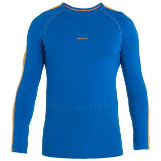 Camiseta funcional de hombre Icebreaker M ZoneKnit 200 LS Crewe azul Lazurite/Solar/Cb