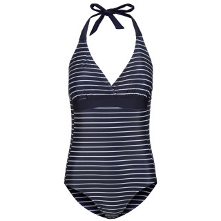 Bañador de mujer Regatta Flavia Swim Cstm II azul/blanco Navy/WhitStr