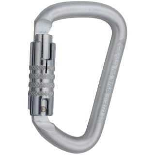 Mosquetón Camp Steel D Pro 3Lock plata