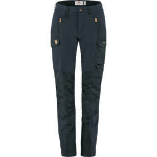 Pantalones de mujer Fjällräven Nikka Trousers Curved W azul oscuro Dark Navy