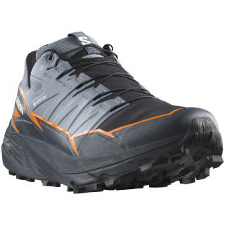 Zapatillas de carrera para hombre Salomon Thundercross Gore-Tex gris Flint Stone / Carbon / Orange Pepper