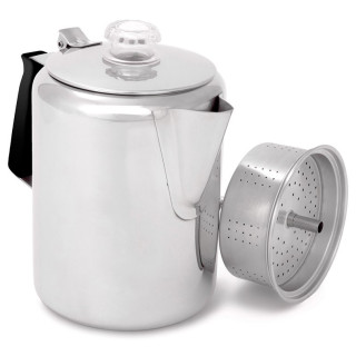 Cafetera GSI Outdoors Glacier Stainless 9 Cup plata