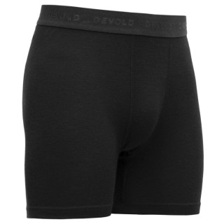 Calzoncillos bóxer funcionales para hombre Devold Lauparen Merino 190 Boxer Man negro Black