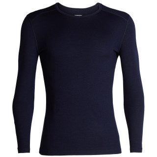 Camiseta de hombre Icebreaker Mens 260 Tech LS Crewe azul oscuro MidnightNavy