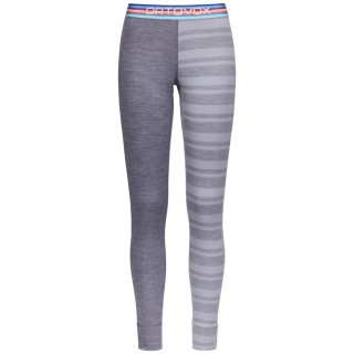 Calzoncillos funcionales de mujer Ortovox 185 Rock'N'Wool Long Pants W gris claro Grey Blend