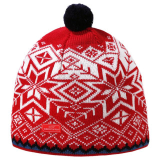 Gorro de lana merino Kama AW41 rojo red