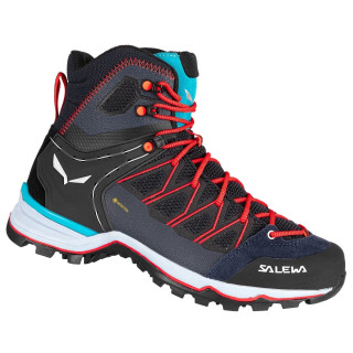 Calzado de mujer Salewa Ws Mtn Trainer Lite Mid Gtx negro/rosa PremiumNavy/BlueFog