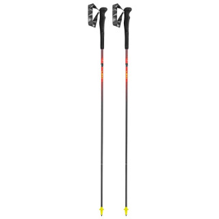 Bastones de carrera de senderos Leki Neotrail FX.One Superlite rojo/negro bright red-neonyellow-naturalcarbon