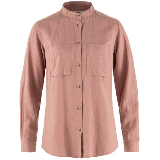 Camisa de mujer Fjällräven Övik Hemp Shirt LS W rosa claro Dusty Rose