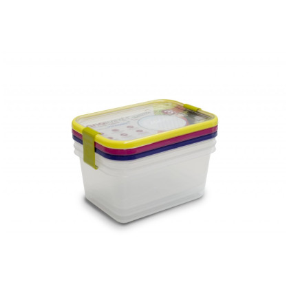 Caja de alimentos Omada Sanaliving Box Set 3x 19x14x9cm/1,3L