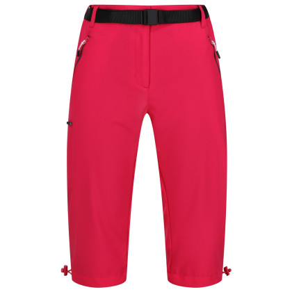 Pantalones de tres cuartos para mujer Regatta Xrt Capri Light rojo Pink Potion