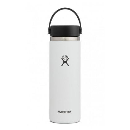 Botella térmica Hydro Flask Wide Mouth 20 oz blanco White