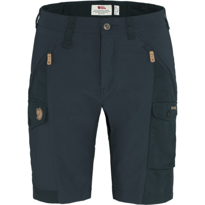 Pantalones cortos de mujer Fjällräven Nikka Shorts Curved W azul oscuro Dark Navy