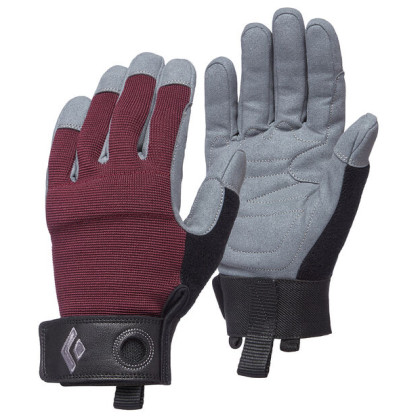 Guantes de vía ferrata Black Diamond Women'S Crag Gloves rojo Bordeaux