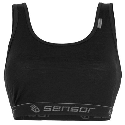 Sujetador Sensor Merino Active negro Black