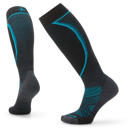 Calcetines de esquí Smartwool W Ski Targeted Cushion OTC negro/azul Charcoal