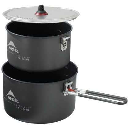 Vajilla MSR Ceramic 2-Pot Set negro