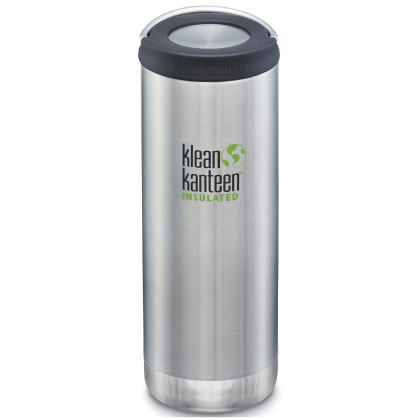 Botella térmica Klean Kanteen TK Wide loop 16 oz plata BrushedStainless