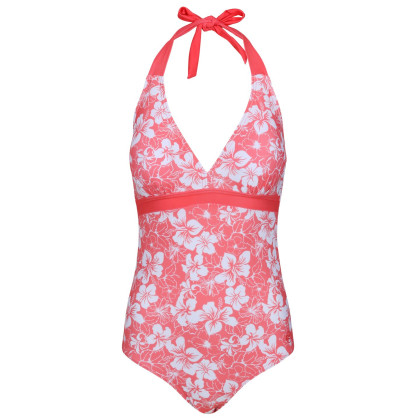 Bañador de mujer Regatta Flavia Costume rosa/blanco PchBlmHbsPrn