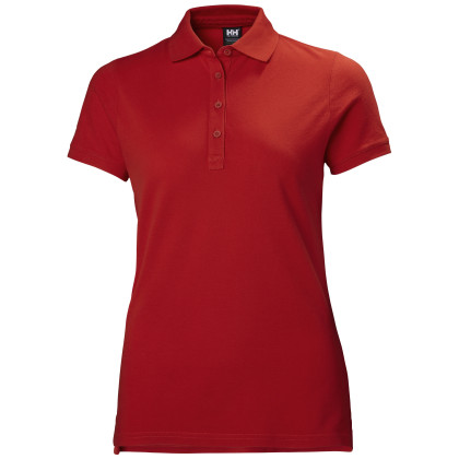 Camiseta de mujer Helly Hansen W Crew Pique 2 Polo rojo 222 Alert Red