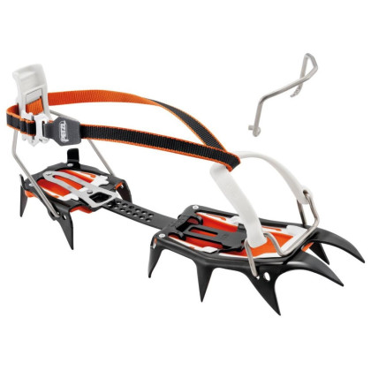 Crampones Petzl Vasak LLU negro/naranja