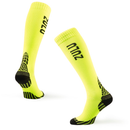 Medias de compresión Zulu Run Compression M amarillo/negro