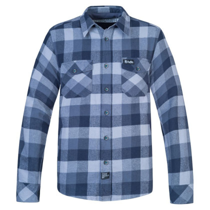 Camisa de hombre Rafiki Virage gris oscuro monument plaid