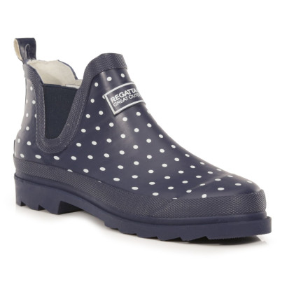 Botas de agua Regatta Lady Harper Welly azul Navy Polka