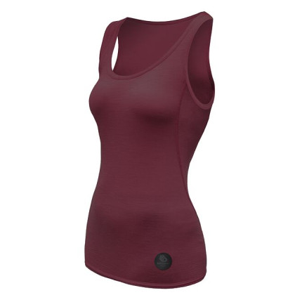 Camiseta sin mangas para mujer Sensor Merino Air rojo port red