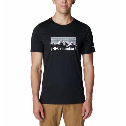 Camiseta de hombre Columbia CSC™ Seasonal Logo Tee 2023 negro Black, Checkered Range Graphic