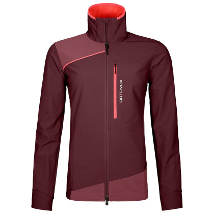 Chaqueta de mujer Ortovox W's Pala Light Jacket rojo Winetasting