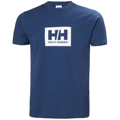 Camiseta de hombre Helly Hansen Hh Box T azul 606 Deep Fjord