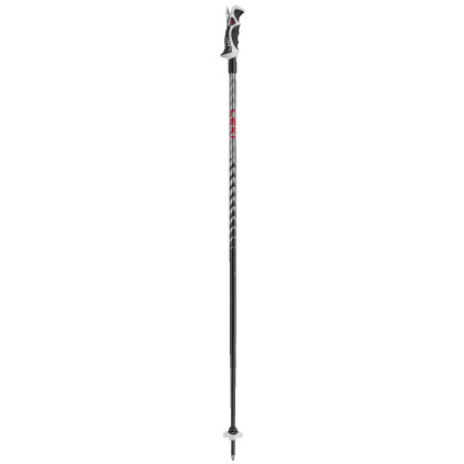 Bastones de esquí alpino Leki Hot Shot S rojo/gris eloxal black-anodized grey-bright red