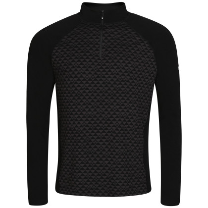 Camiseta funcional de hombre Zulu Merino 240 Zip Long negro Black