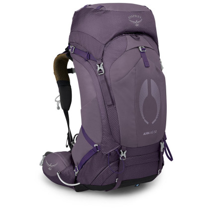 Mochila de senderismo para mujer Osprey Aura Ag 50 violeta enchantment purple