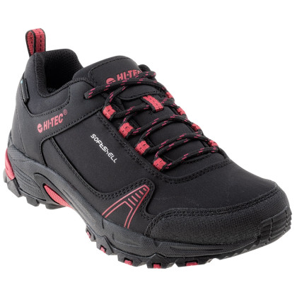 Calzado de mujer Hi-Tec Hapiter Low Wp Wo'S negro/rojo Black/PersianRed