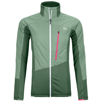 Chaqueta de mujer Ortovox Westalpen Swisswool Hybr Jkt W 2023 verde GreenForest