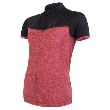 Maillot de ciclismo para mujer Sensor Cyklo Motion rosa/negro