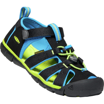 Sandalias para niños Keen Seacamp II CNX K negro Black/BrilliantBlue