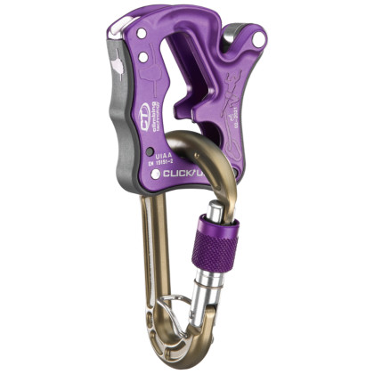 Asegurador Climbing Technology Click Up Green s HMS karabinou violeta purple