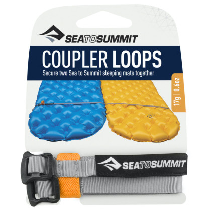 Correa de conexión Sea to Summit Mat Coupler Kit Loops gris Grey