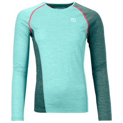 Camiseta funcional de mujer Ortovox 120 Cool Tec Fast Upward Ls W azul arctic grey