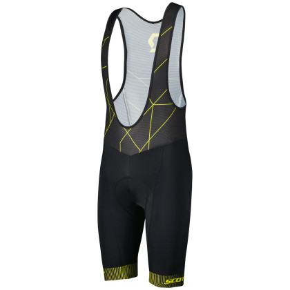 Pantalones cortos de ciclismo para hombre Scott Bibshorts RC Team ++ negro/amarillo black/sulphur yellow