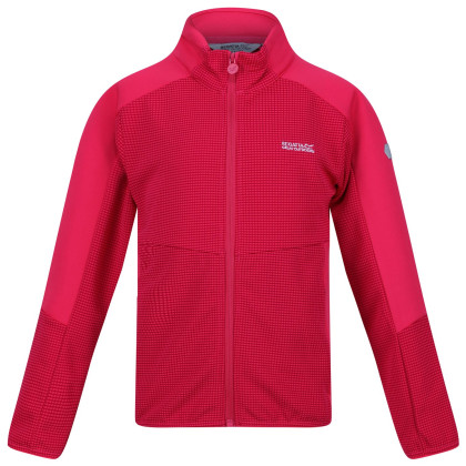 Sudadera para niños Regatta Jnr Highton FZ II rosa Pink Potion