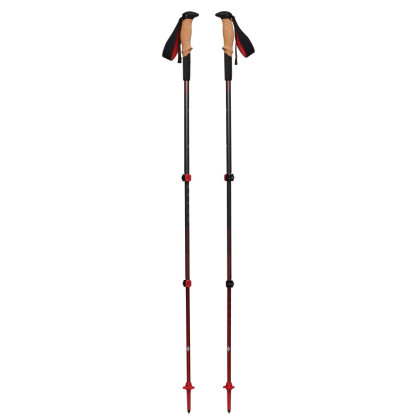 Bastones de senderismo Black Diamond Pursuit Shock Trekking Poles gris/rojo Steel Grey-Octane