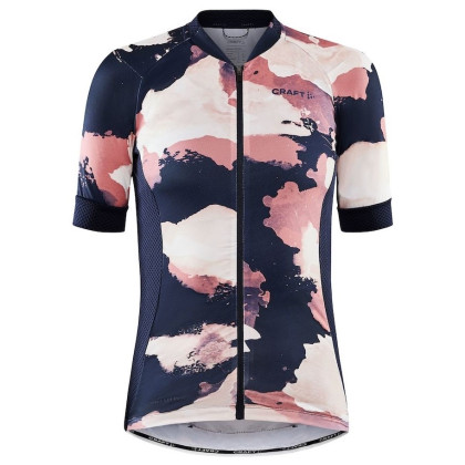 Maillot de ciclismo para mujer Craft Adv Endur Graphic azul/rosa Blaze/Coral