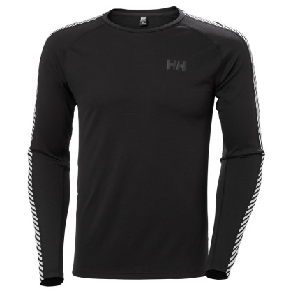 Camiseta funcional de hombre Helly Hansen Lifa Active Stripe Crew negro Black