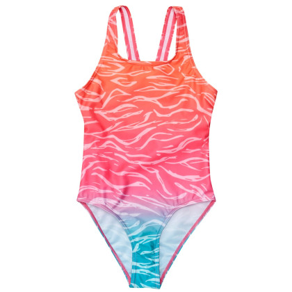 Bañador para niños Regatta Katrisse rosa/azul Satsuma Ombre Print