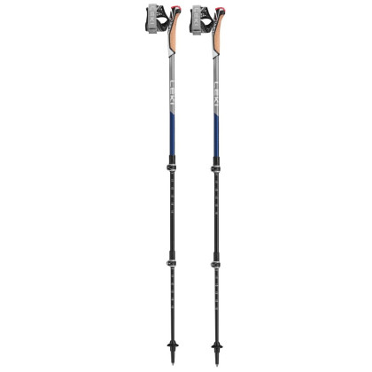 Bastones de caminata nórdica Leki Poles Traveller Carbon azul midnightblue dark metallic-llight anthracite-white