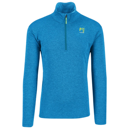 Sudadera de hombre Karpos Pizzocco Half Zip azul claro Diva Blue/Midnight